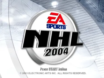 NHL 2004 screen shot title